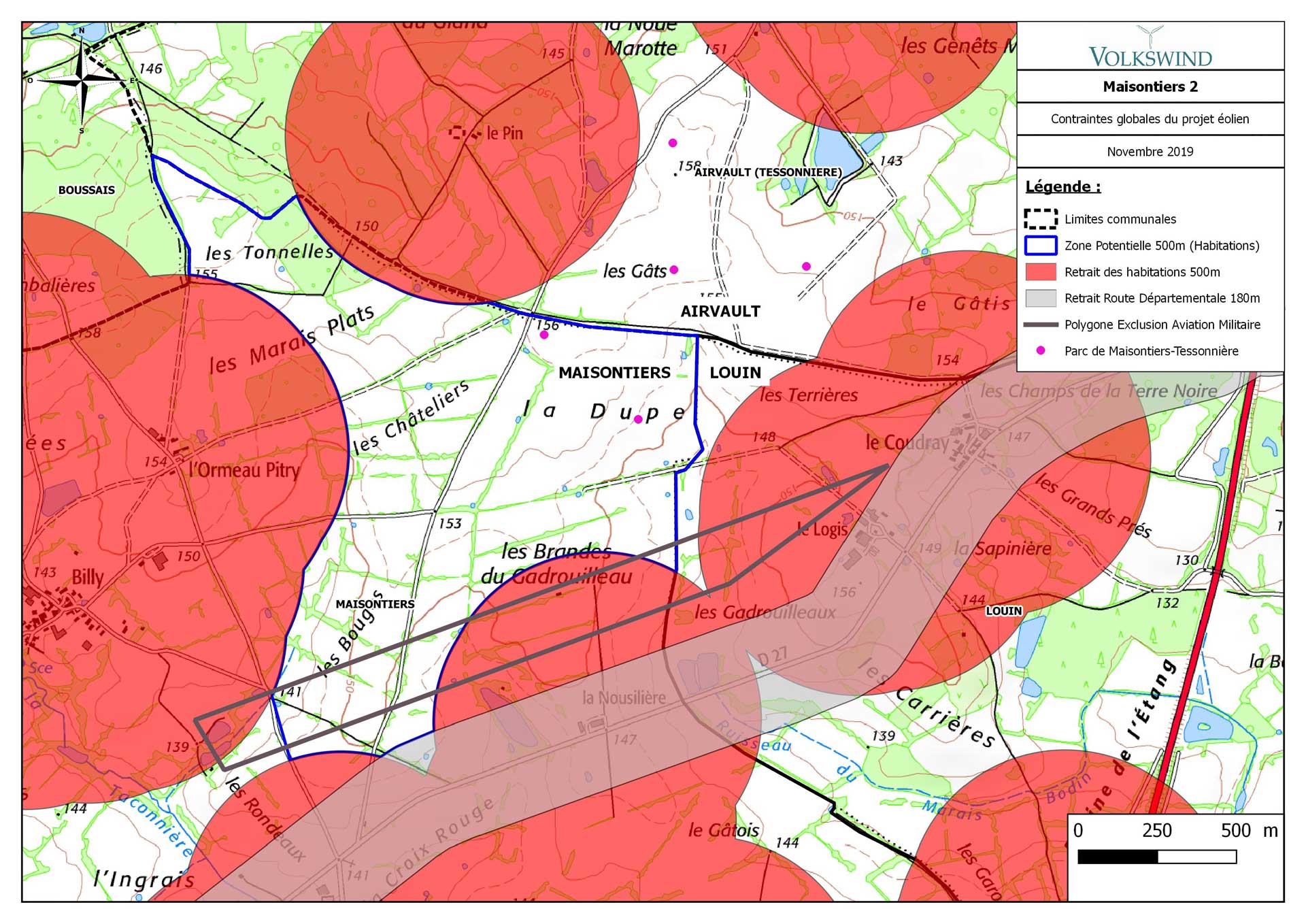 carte des contraintes